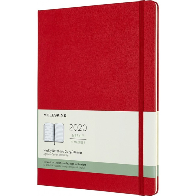 Еженедельник MOLESKINE Academic Weekly XL, красный DHF218WN4